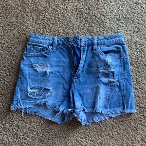 Distressed Jean Shorts